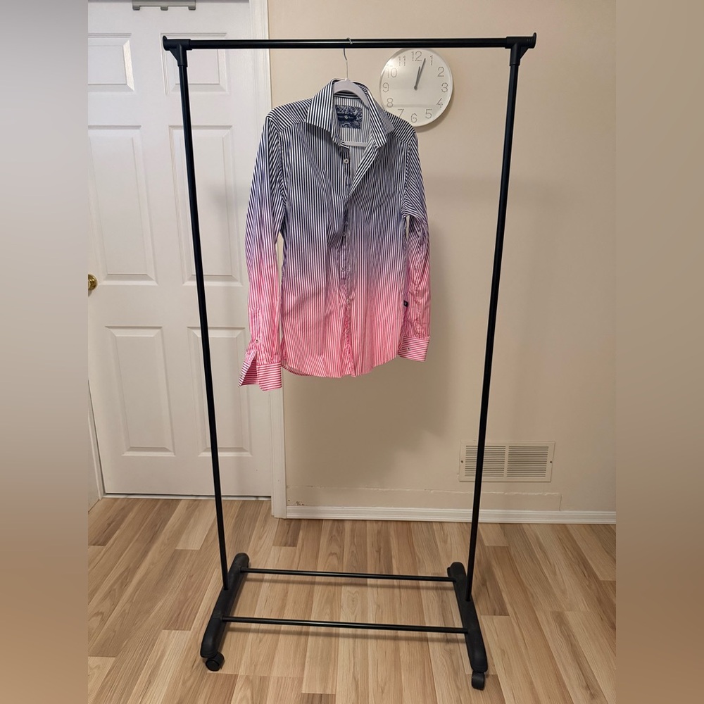 Stone Rose Navy and White Striped Shirt